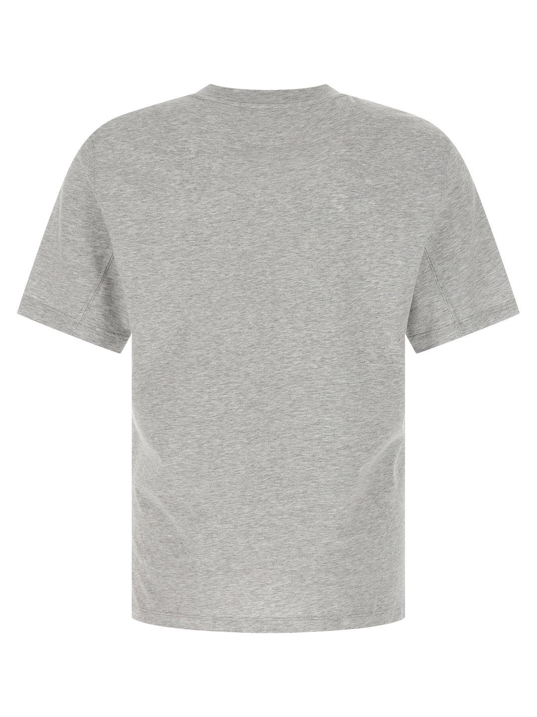 Brunello Cucinelli Logo Print T-shirt - Gray | f49f654b3fc5c787b1fcb87957e3ac1037958c94