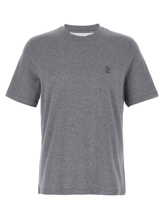 Logo Print T-Shirt Gray