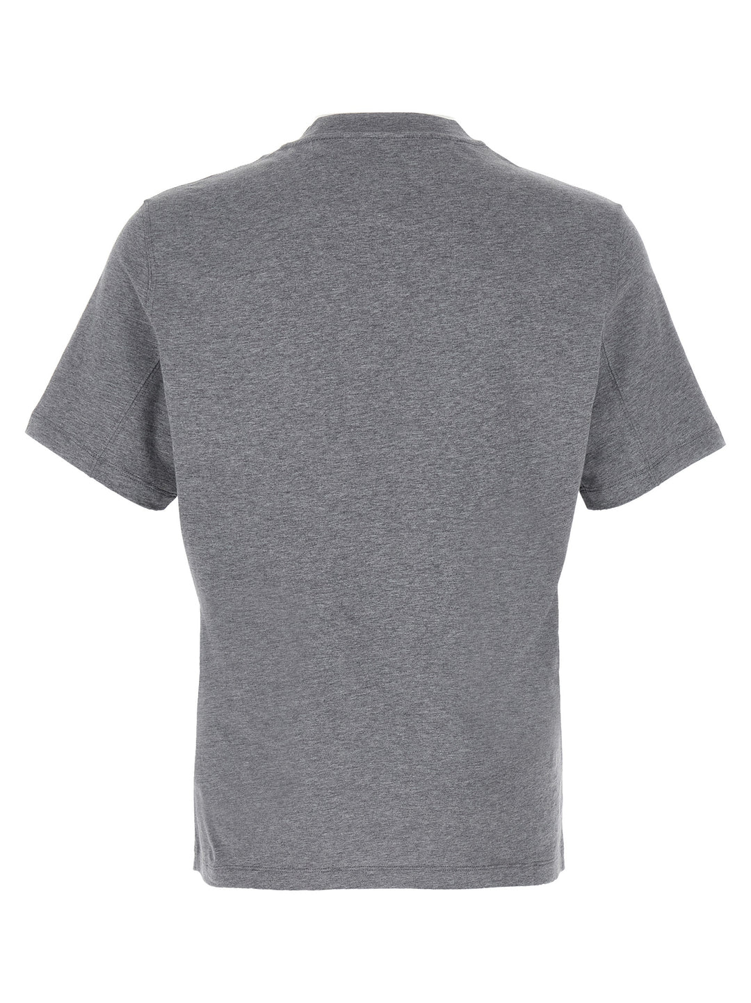Brunello Cucinelli Logo Print T-shirt - Gray | 1e8fff1faaacba71b9a484c3283fae5d7c21b4b7