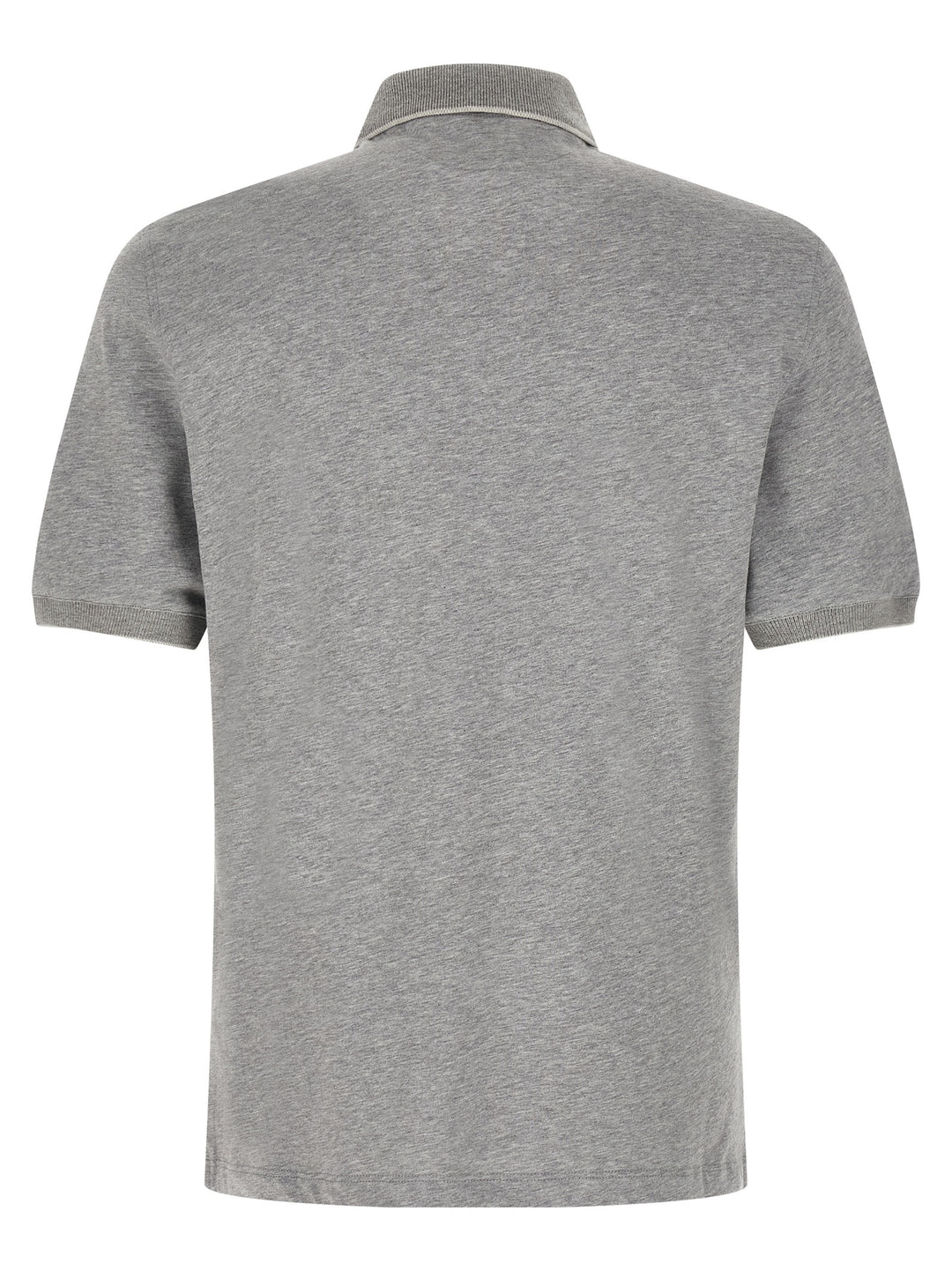 Brunello Cucinelli Stretch Jersey  Shirt Polo - Gray | f956e82ff2d148e08944c73b87f4c1fb7305806c