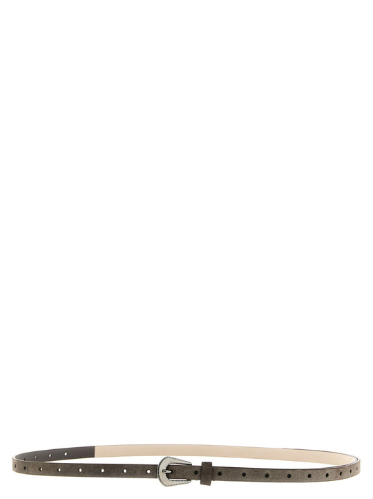 Suede Belt Belts Brown