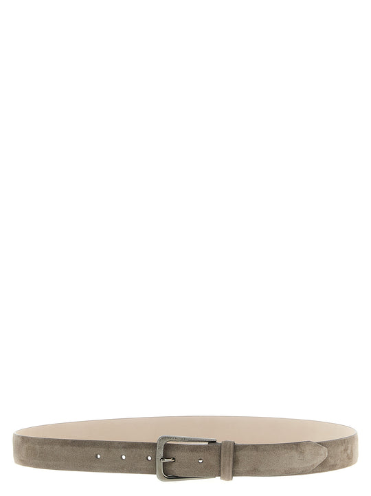 Suede Belt Belts Gray