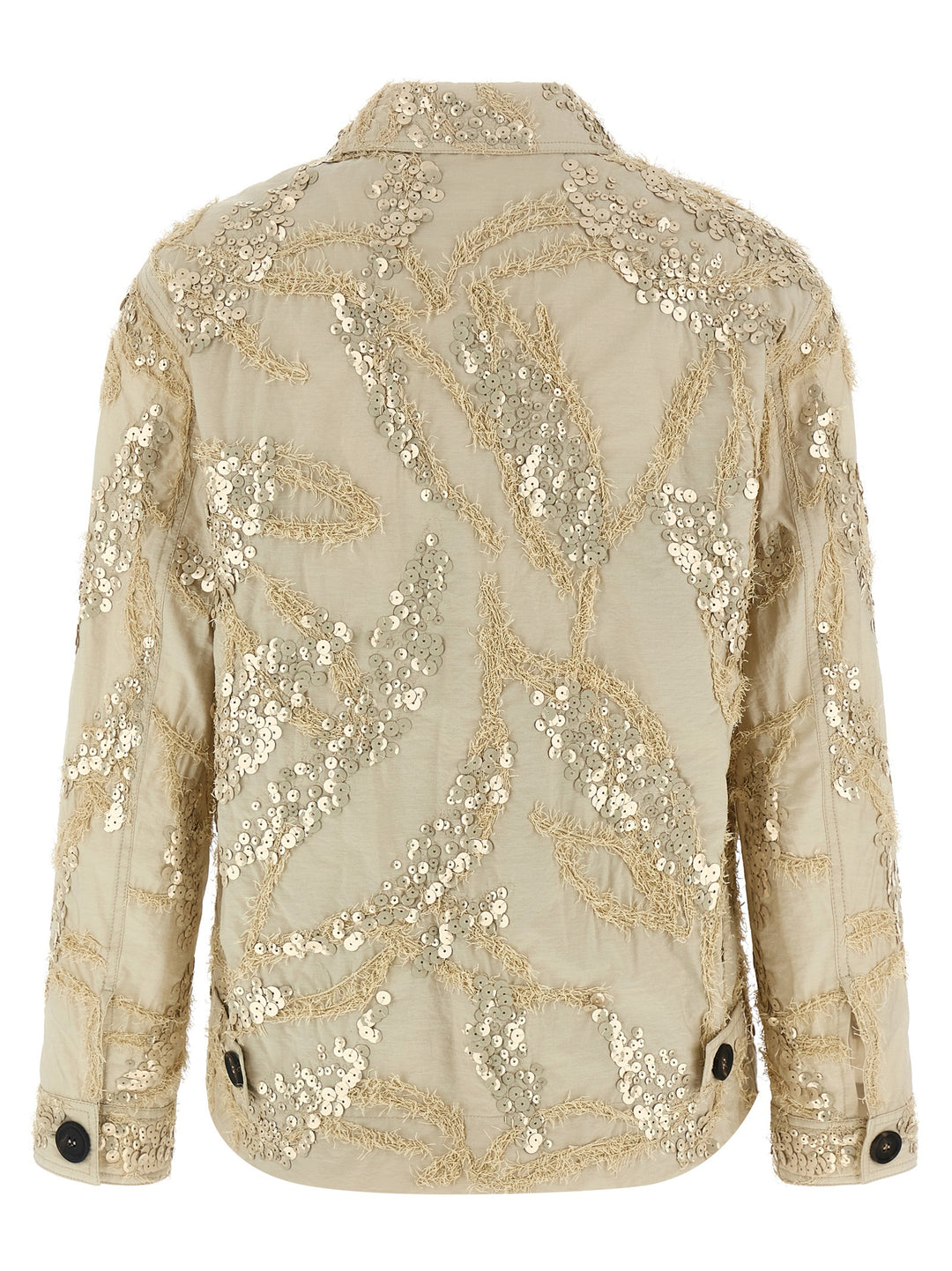 Brunello Cucinelli Dazzling Seabed Embroidery Puffer Jackets - Beige | 89184b517253908723e3775f6ae40de5c76a1ac9
