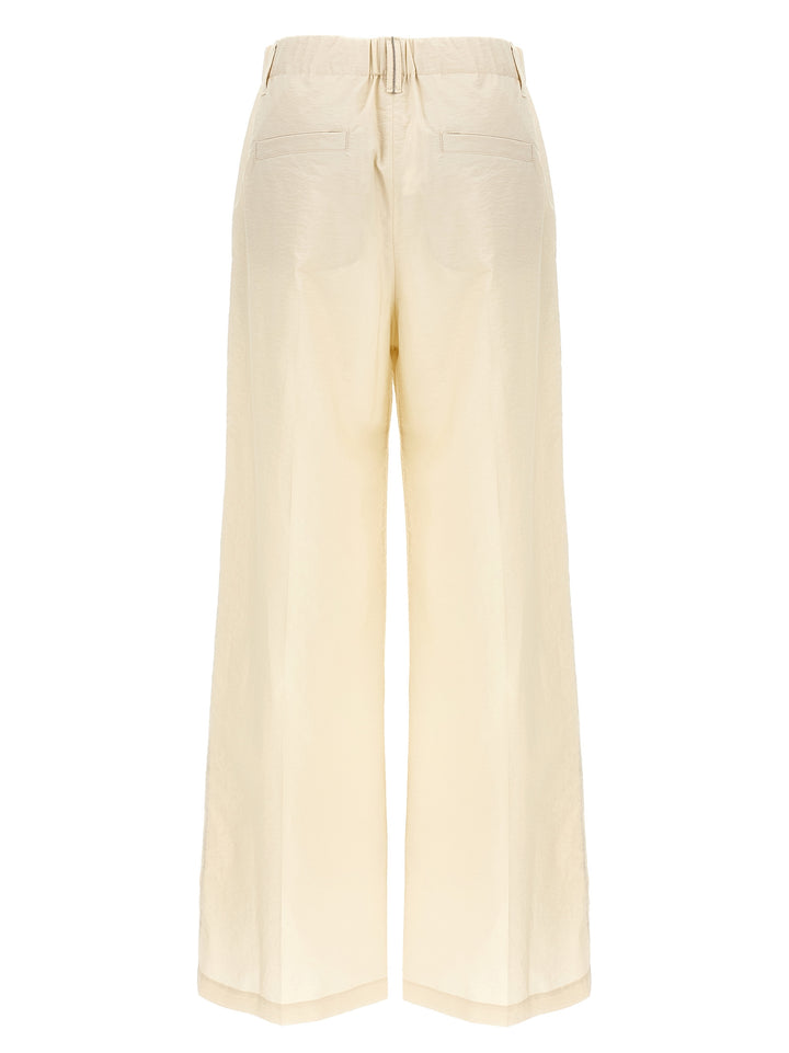 Brunello Cucinelli Cotton Trousers Pants - Beige | d127b51f56429f5875a7d3a775282b7feea225b3