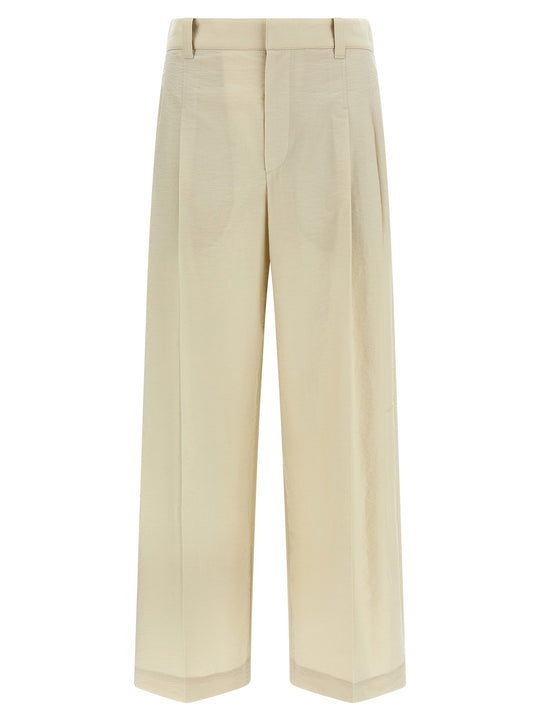 Cotton Trousers Pants White