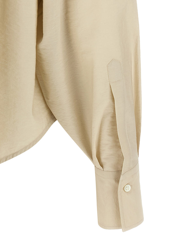 Brunello Cucinelli Dazzling Seabed Embroidery Shirt and Blouse - Beige | c457cd581bc1e156fb3c946328d4315bfd7740e3