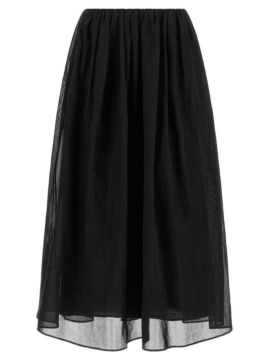 Organza Skirt Skirts Black