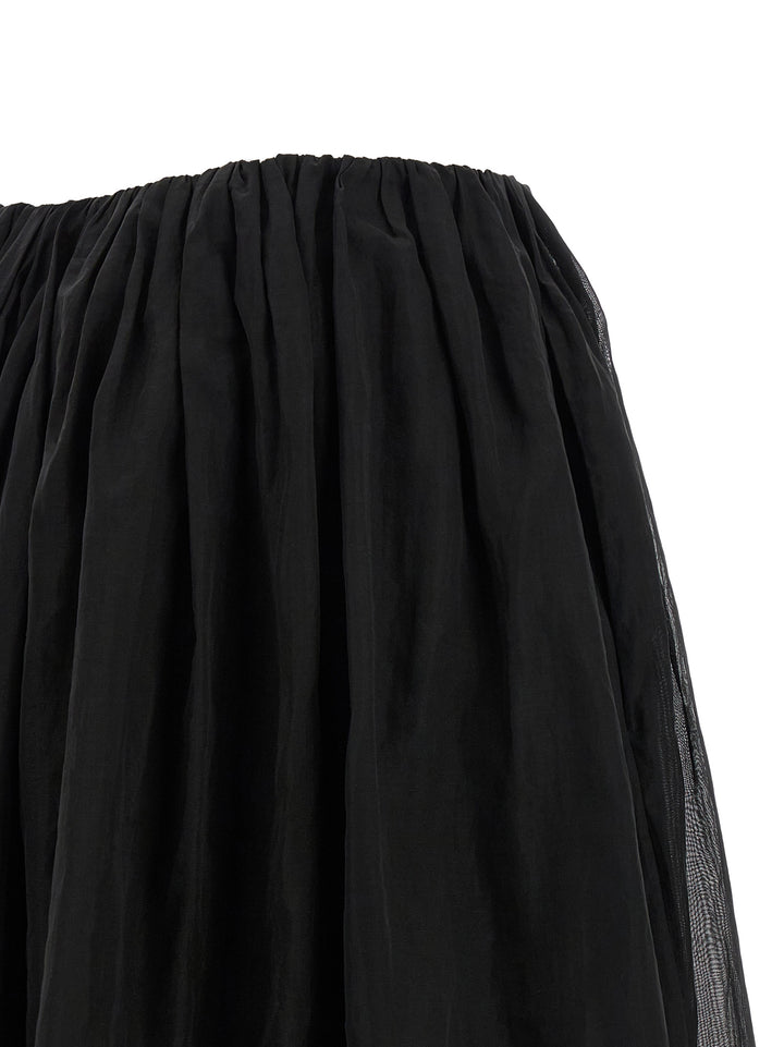 Brunello Cucinelli Organza Skirt Skirts - Black | 74226447b9f7742892d7b2235d1f675088e622b8