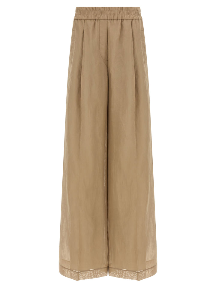 Brunello Cucinelli Loose Track Pants - Beige | c5b73f6ef11b5e775754479841381de79e0d8db9