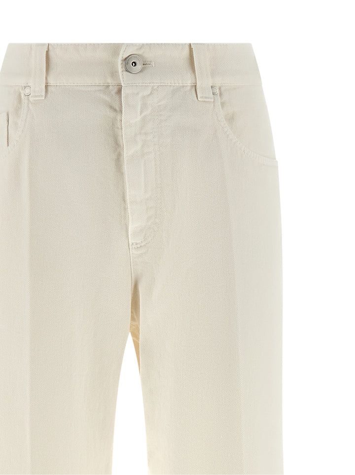 Brunello Cucinelli The Contemporary Loose Jeans - White | 6c2efe2db9de8f84c8ed320df4580bf0e568ea49