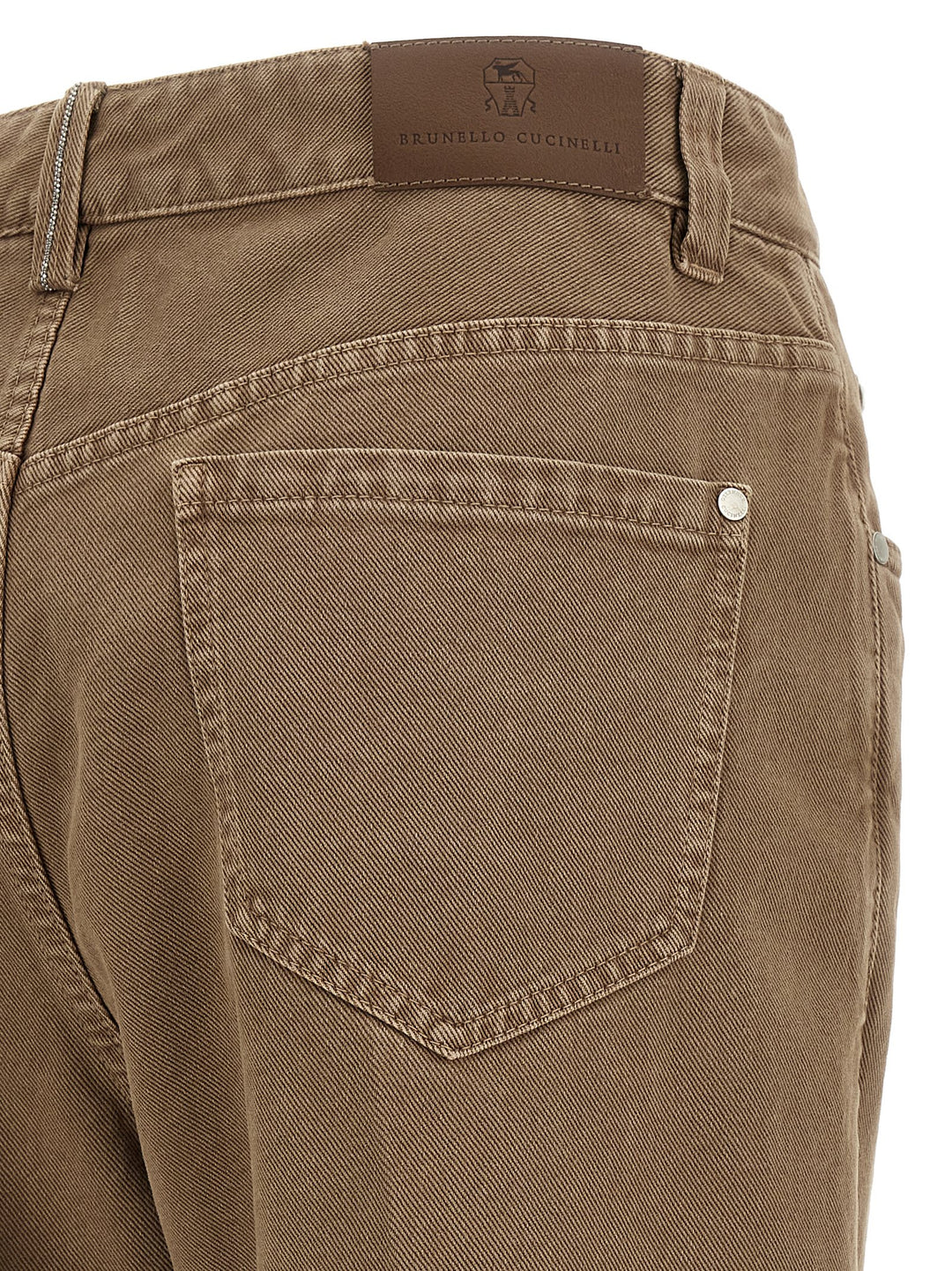 Brunello Cucinelli Denim Pants - Beige | 725971b354ece92a0e3c55f5907918613c16211c