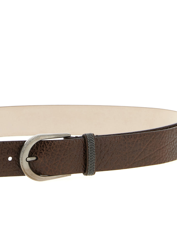 Brunello Cucinelli Glossy Belts - Brown | b3d32f78bee21f8365aaeeb52294b3b022ef6738