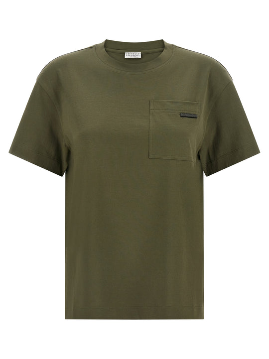 Shiny Tab T-Shirt Green