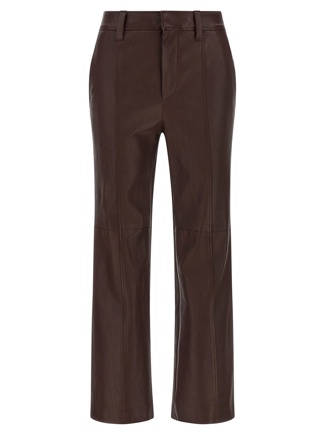 Brunello Cucinelli Square Cigarette Pants - Brown | 47d6c521db709b3071b0df654db167461d47b10e