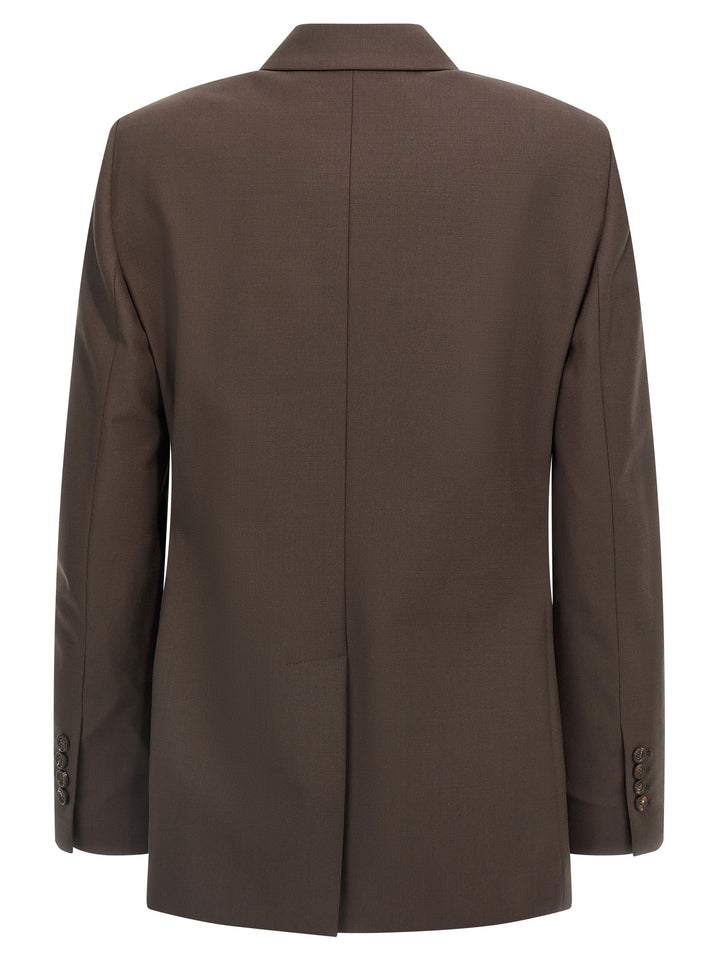 Brunello Cucinelli Tropical Luxury Wool Blazer BlazerS - Brown | c15401f95ee5708fccddeb8b18bd8c1118e75bbd