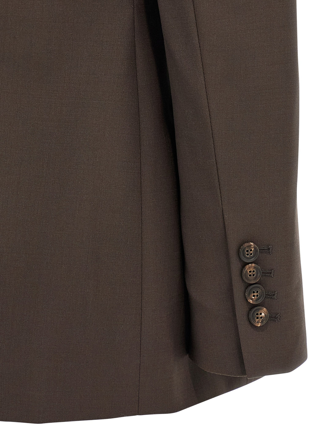 Brunello Cucinelli Tropical Luxury Wool Blazer BlazerS - Brown | 6889bd740ca6ddfca516bc438cf928bfbcebbade