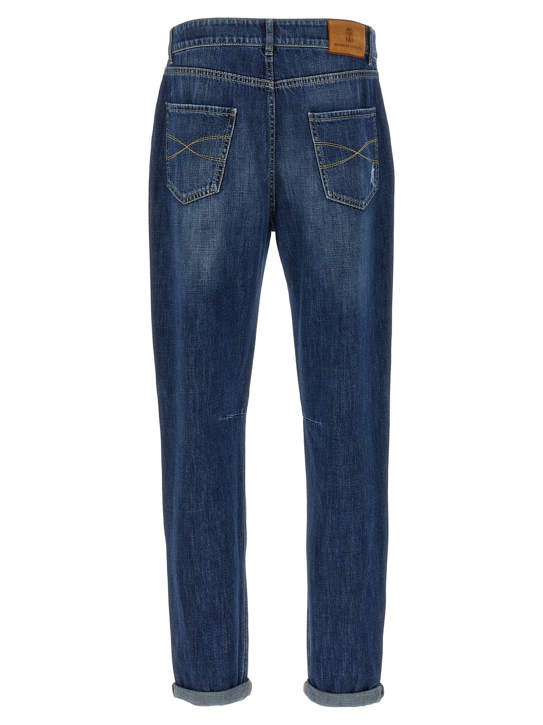 Brunello Cucinelli Used Effect Jeans - Blue | e416996f53da316e5a62d22c6752e79f4626b672