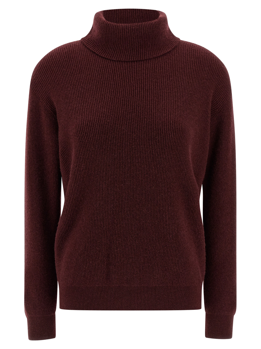 Brunello Cucinelli English Coast Turtleneck Sweater Sweaters and Cardigans - Bordeaux | 731a73db25da12b6ebd6cd4c864a559cea522fdd