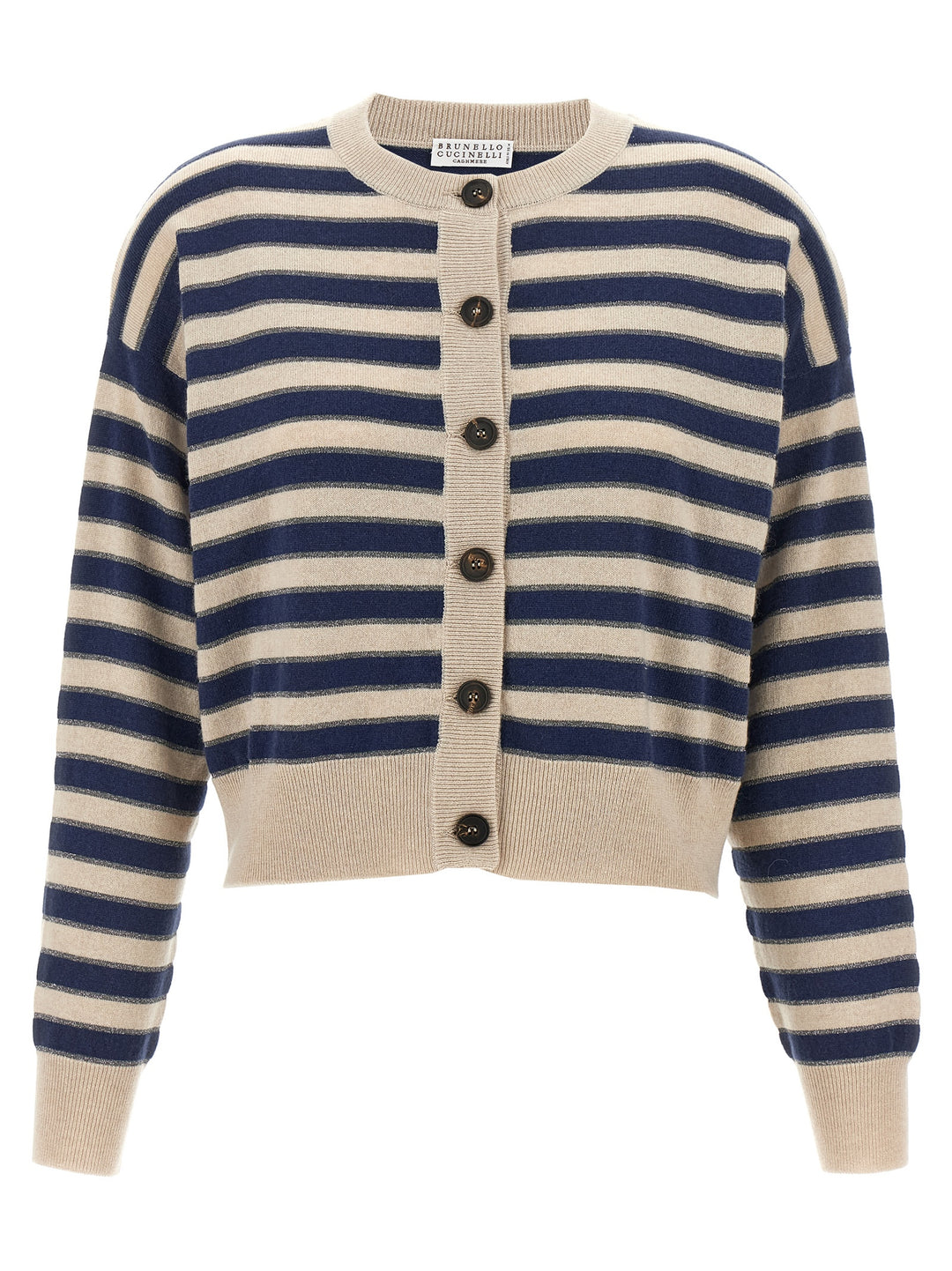Brunello Cucinelli Sparkling Stripes Sweaters and Cardigans - Multicolor | 53c7956c4f135829c0e5a097f1de7a7ccb276a5e