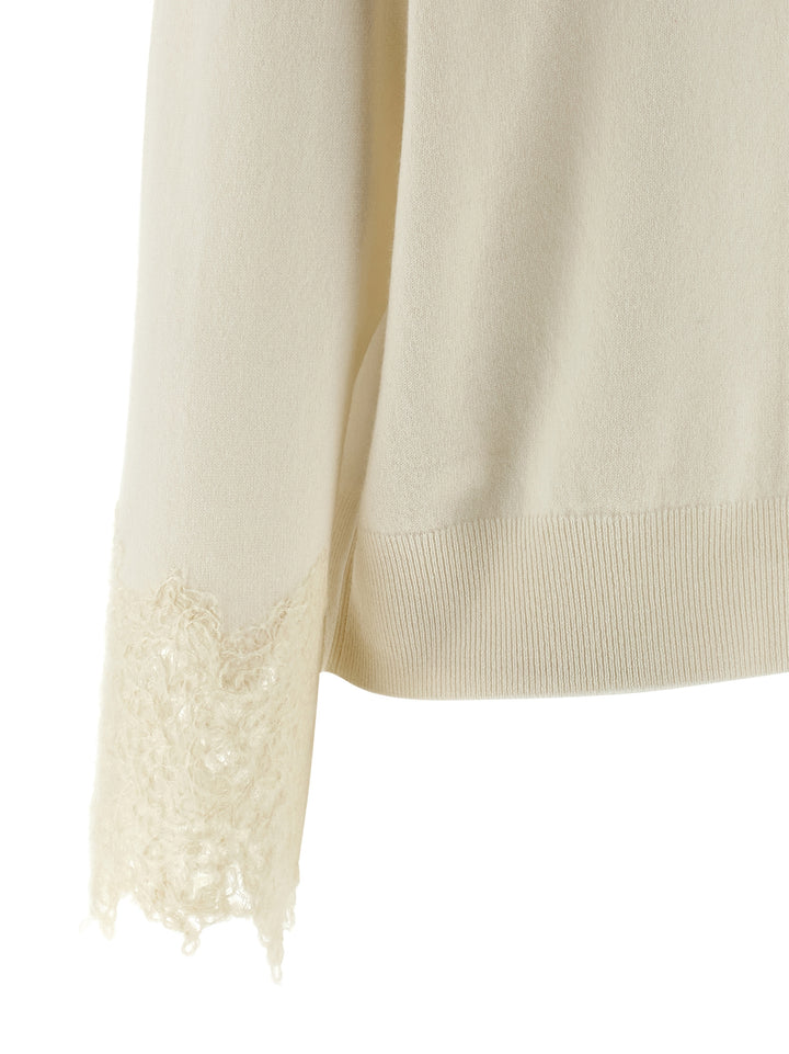 Brunello Cucinelli Knit Cuffs Sweaters and Cardigans - White | 6ebb67f8bbfa5eef0dad246ee9168c7861cf8d08