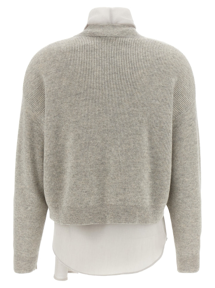 Brunello Cucinelli Blouse Sweater Sweaters and Cardigans - Gray | 83f07d03dceaf6692057a16276b25ebc0c43a530