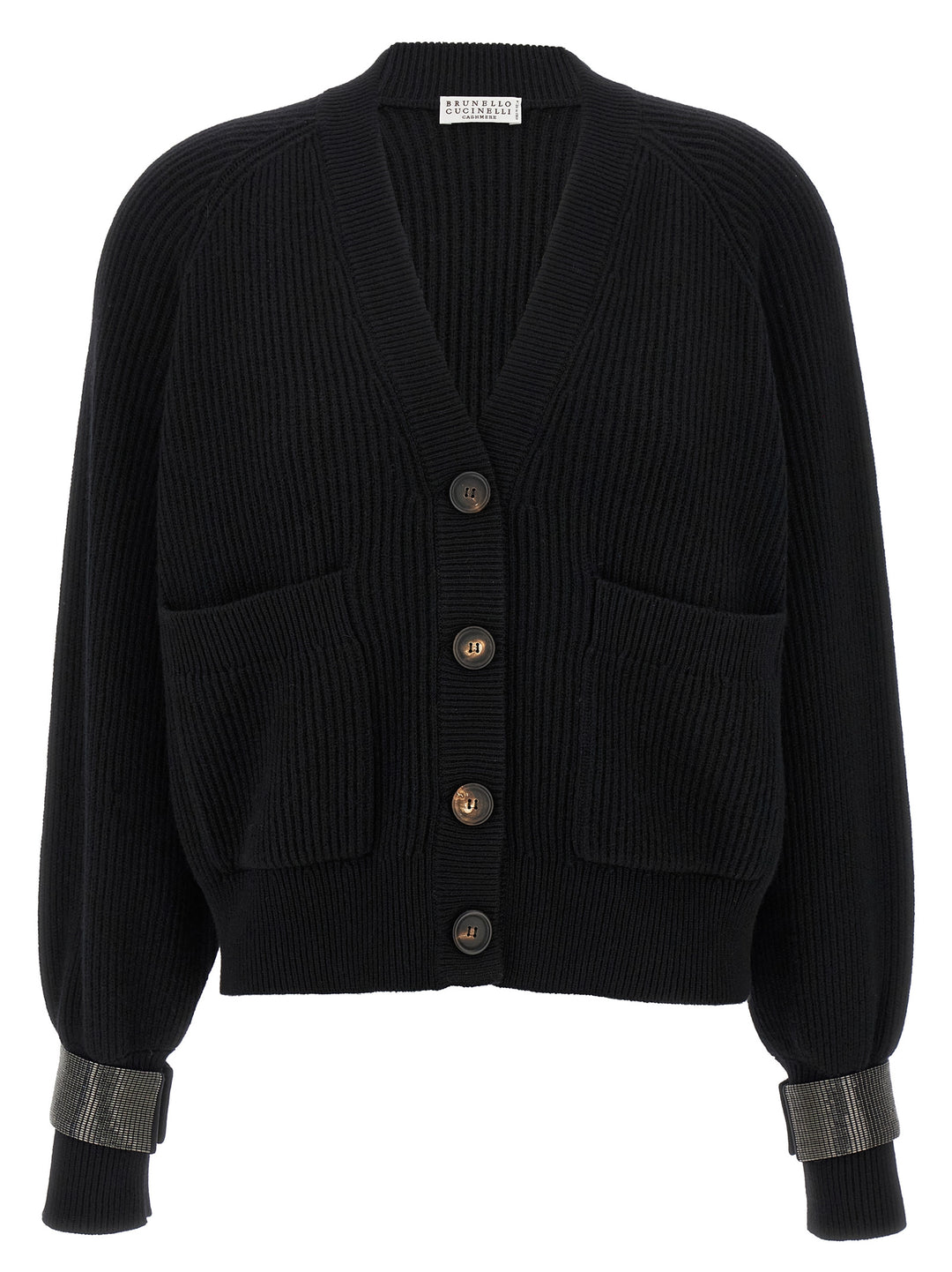 Brunello Cucinelli Monile Cuff Cardigan Sweaters and Cardigans - Black | cd901fdaeff6c77f08f15b85216d48920a4e5d41
