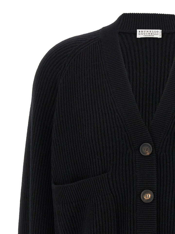 Brunello Cucinelli Monile Cuff Cardigan Sweaters and Cardigans - Black | 382dd49e030b227aff52385c233d375427fefa81