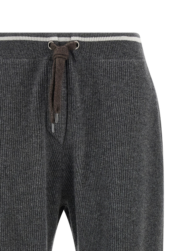 Brunello Cucinelli English Ribbed Trousers Pants - Gray | f33e07b369bbf4c124e7ac2a817652dc4ccf12d9