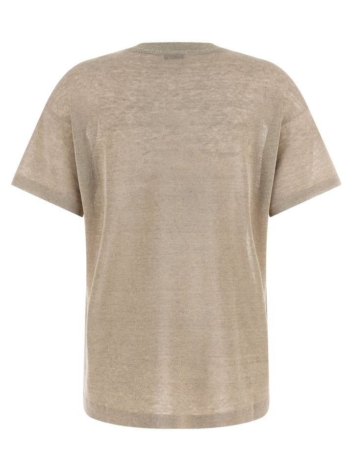 Brunello Cucinelli Dazzling Collar Sweaters and Cardigans - Beige | 89203b04cb8886446d94e2df663927000c0b9d69