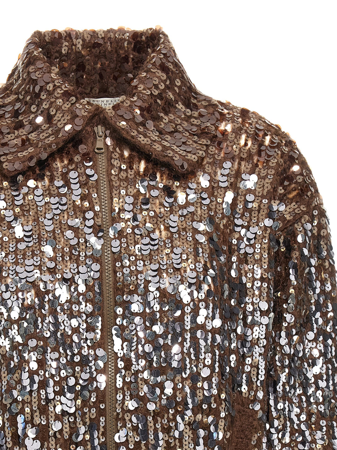 Brunello Cucinelli Dazzling Dégradé Embroidery Sweaters and Cardigans - Brown | cea0e96238d27a0bbdeb6089aadbe0ecb28c3de0