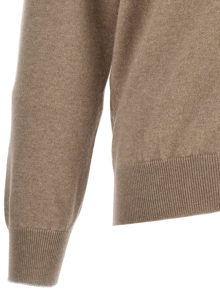 Brunello Cucinelli Zip Cardigan Sweaters and Cardigans - Beige | 78dc4eb5552b4784b543b07df4864fd2b6461823