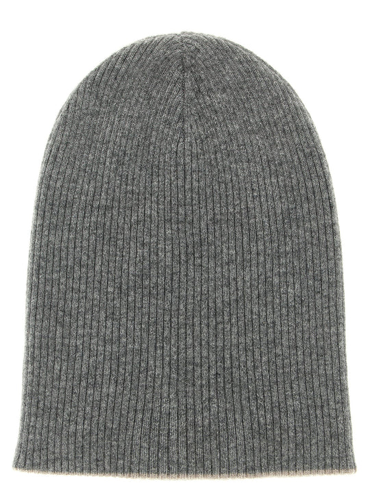 Cashmere Beanie Hats Gray