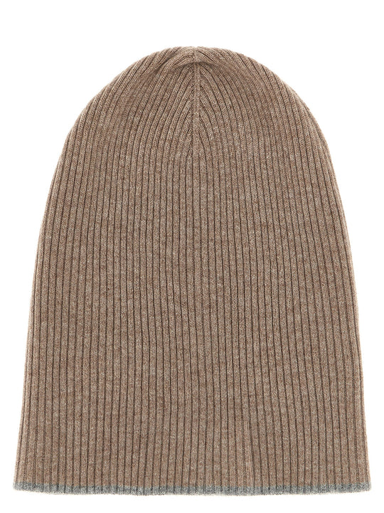 Cashmere Beanie Hats Beige