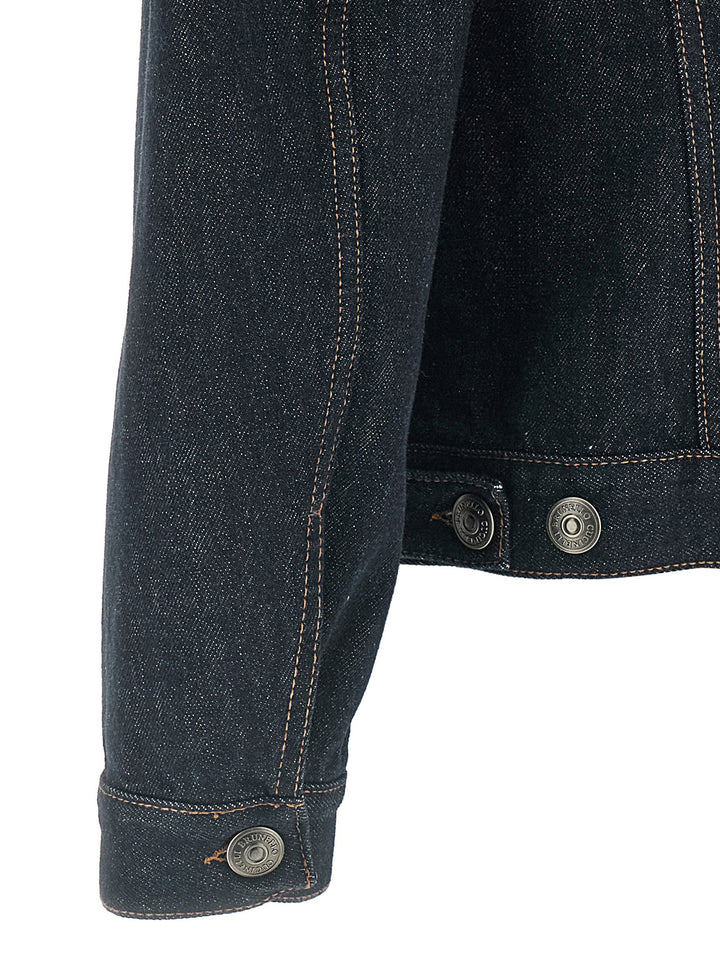 Brunello Cucinelli Denim Jacket Puffer Jackets - Blue | 7e72f83dcd14d6f0c1b7aaadd1b470a438ad948d