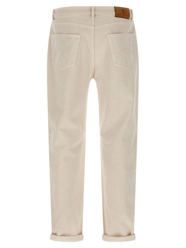 Brunello Cucinelli Comfort Denim Jeans - Beige | 7498a6845501be0ad0987553d054659deeb48549