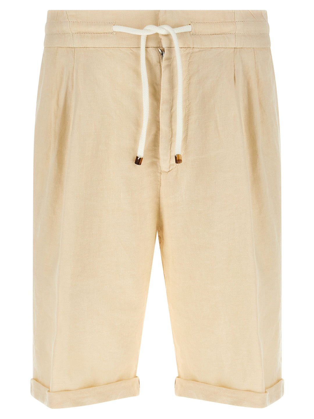 Brunello Cucinelli Linen Bermuda Shorts Bermuda and Short - Beige | e551b369199553e4b24805e6460bd34a46fa4577