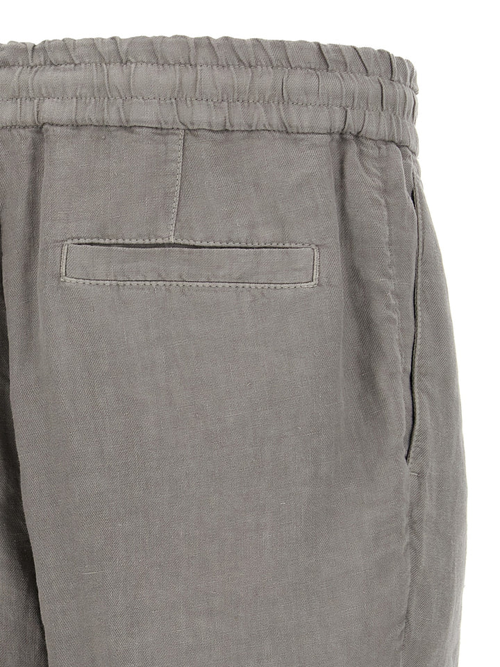 Brunello Cucinelli Linen Bermuda Shorts Bermuda and Short - Gray | f647cb8297df337b5de197f0300a7b0cccaeceb6