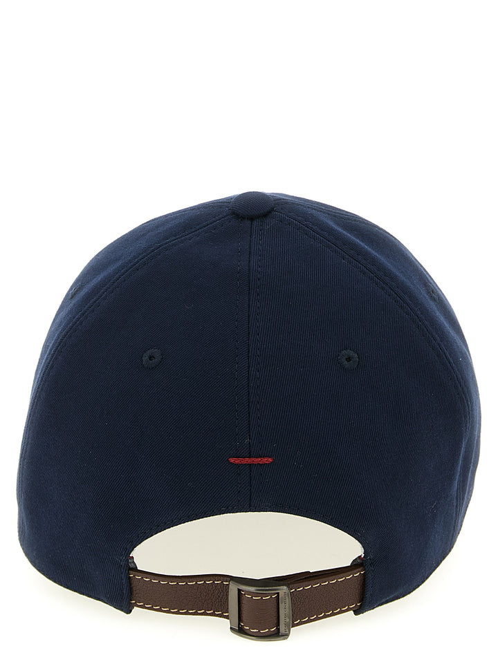 Brunello Cucinelli Logo Embroidery Baseball Cap Hats - Blue | de4c1b84588ce231762dffbdf30b5ddf3d4269be