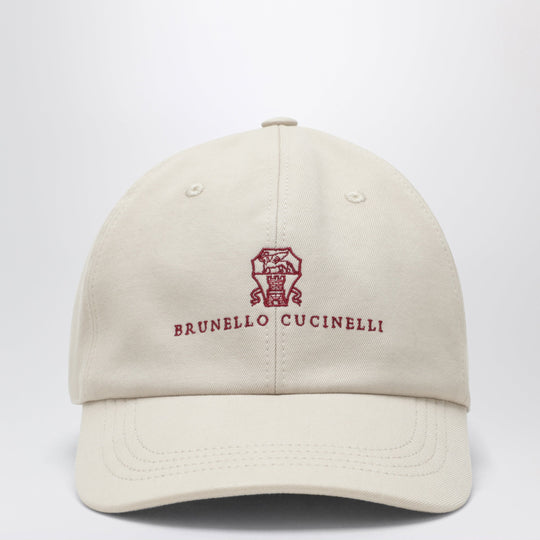 Sand-Colored Baseball Cap In Cotton