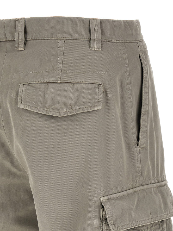 Brunello Cucinelli Cargo Bermuda Shorts Bermuda and Short - Gray | b329effb5a82ca28dcf890b6afa718bf4cede71b
