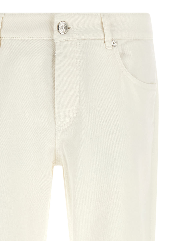 Brunello Cucinelli Traditional Fit Jeans - White | e0ea26a5ff65f01337e27d4b16842a007516110f