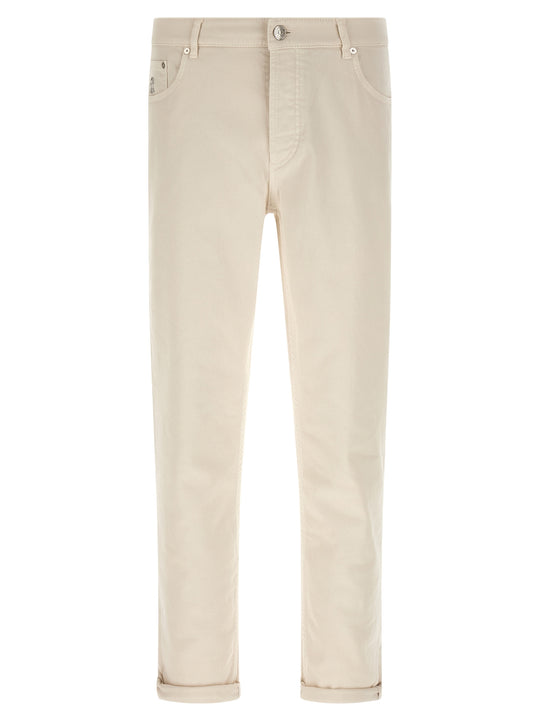 Comfort Cotton Jeans Beige