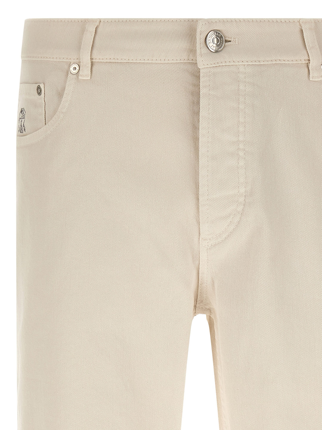 Brunello Cucinelli Comfort Cotton Jeans - Beige | 86d3b2c8b82a1e701f687f6fd514daa9ba620b64