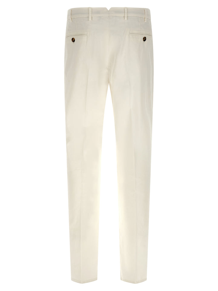 Brunello Cucinelli American Pima Cotton Pants - White | e4f8b3324e074a9036a0da9c9ca439e455cd8c4d