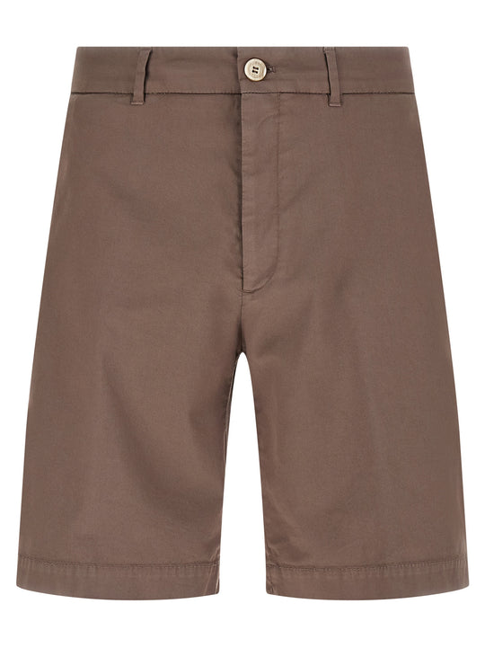 American Pima Cotton Bermuda Shorts Bermuda And Short Brown
