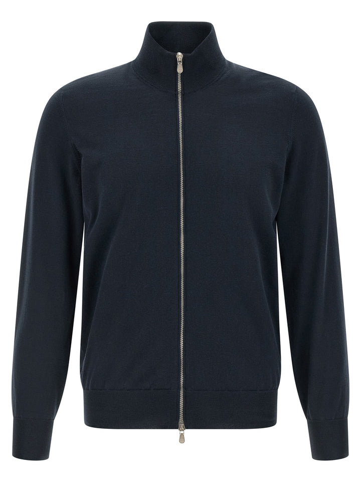 Brunello Cucinelli Cotton Cardigan Sweaters and Cardigans - Blue | eec4c9335445b779abe59aa0904360be3787c312