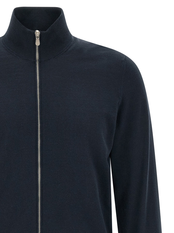 Brunello Cucinelli Cotton Cardigan Sweaters and Cardigans - Blue | 9db2dd06664b9a4c9e3e134ec85dd32bac48471b