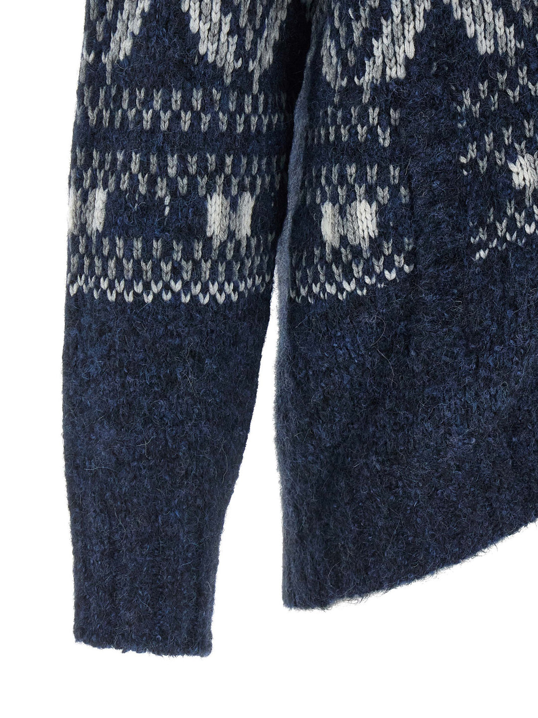Brunello Cucinelli Geometric Jacquard Sweaters and Cardigans - Blue | 1f9109a2f5df93f3bb2a20c29313ce8f1b91e530