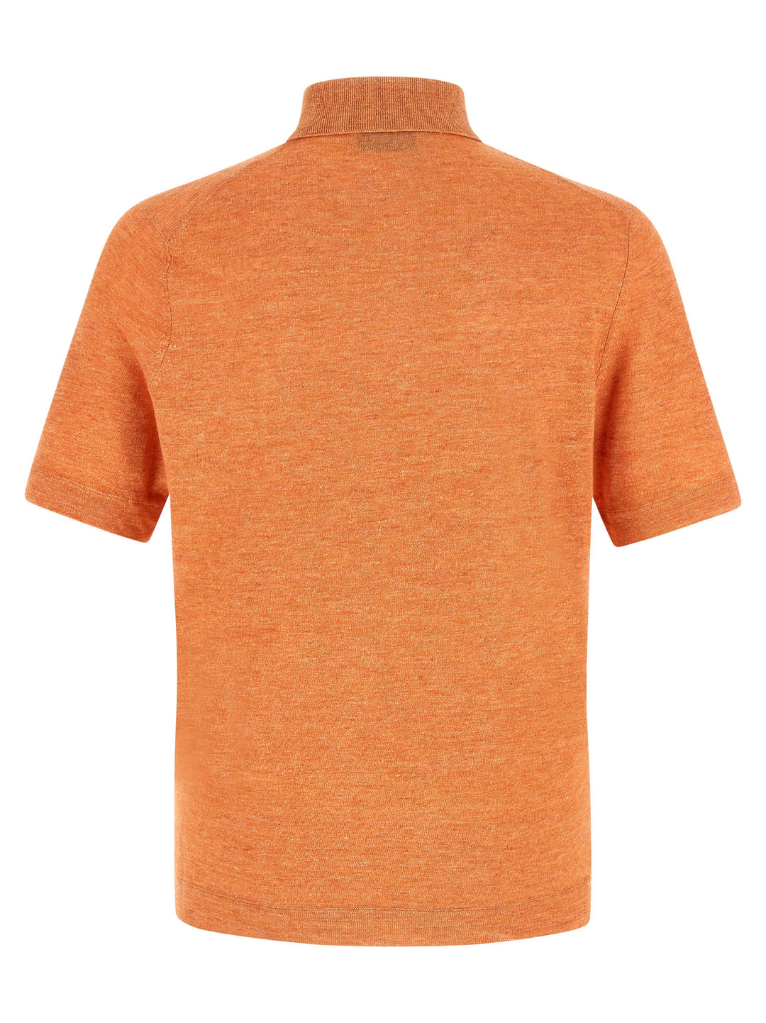 Brunello Cucinelli Linen Cotton  Shirt Polo - Orange | ea34a2e4b91c58d4e6d999628727e13aca294068