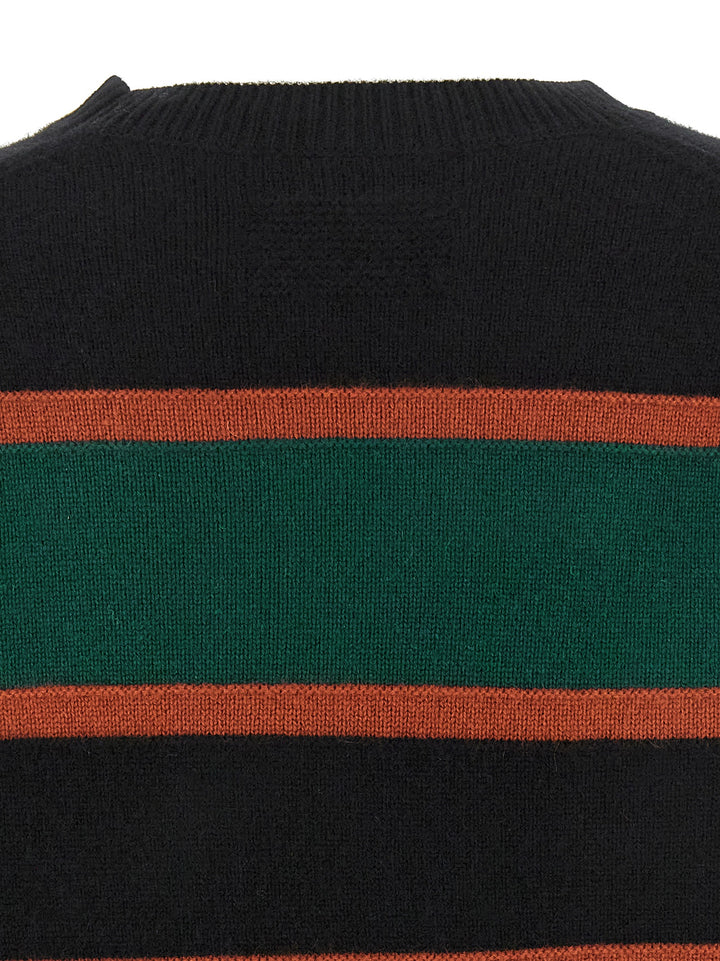 Guest In Residence Stripe Crew Sweaters and Cardigans - Multicolor | f7ad2f1a937248da07afb82128735761b48fdbb6